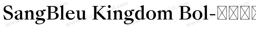 SangBleu Kingdom Bol字体转换